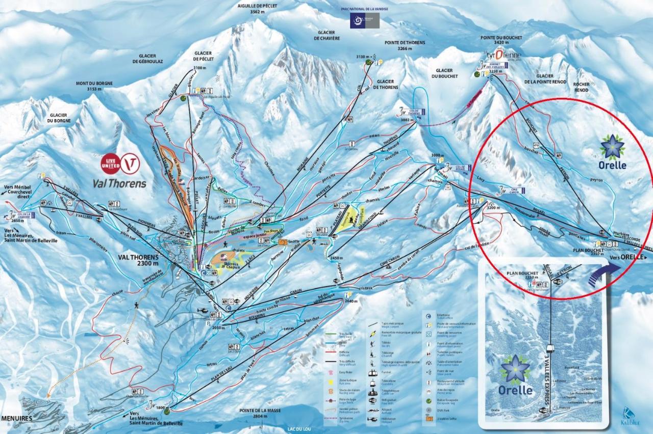 Appartements 3 Vallees, Piscine Et Sauna Orelle Zewnętrze zdjęcie